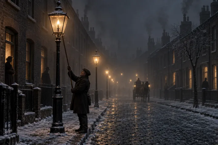 Residential Streets, c. 1904; AI-generated historical interpretation set in Britain.